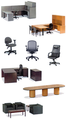 We rent high-quality workstations and cubicle furniture; lobby and reception furniture; private office furniture including desks, credenzas, file cabinets and bookcases; conference tables; training tables; files and other storage units; and ergonomically designed office seating of all kinds including executive chairs, manager chairs and task chairs; as well as tables and chairs for special events.